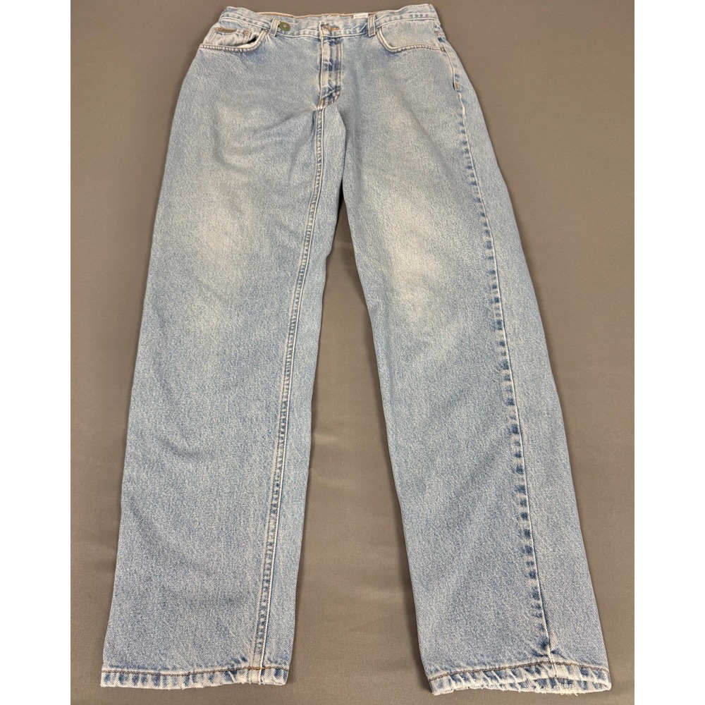 Calvin Klein Easy Fit Jeans Mens 34 Blue Vintage Stonewash Made in USA